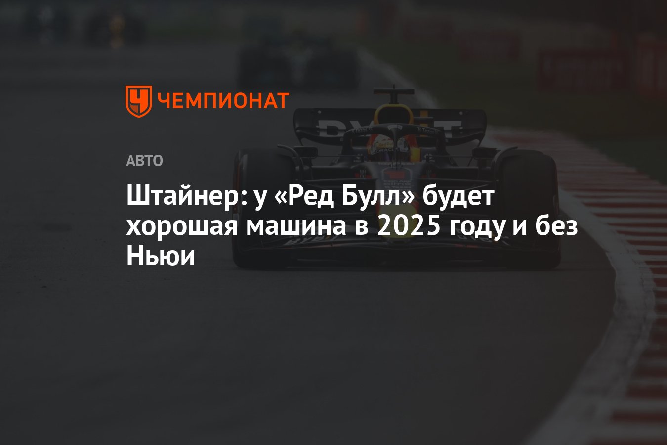 Штайнер: у «Ред Булл» будет хорошая машина в 2025 году и без Ньюи -  Чемпионат