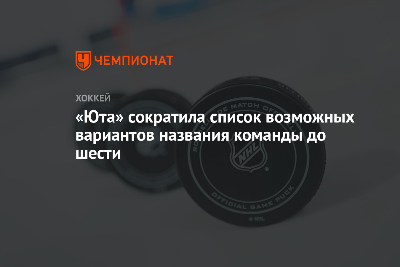 Юта» сократила список возможных вариантов названия команды до шести -  Чемпионат