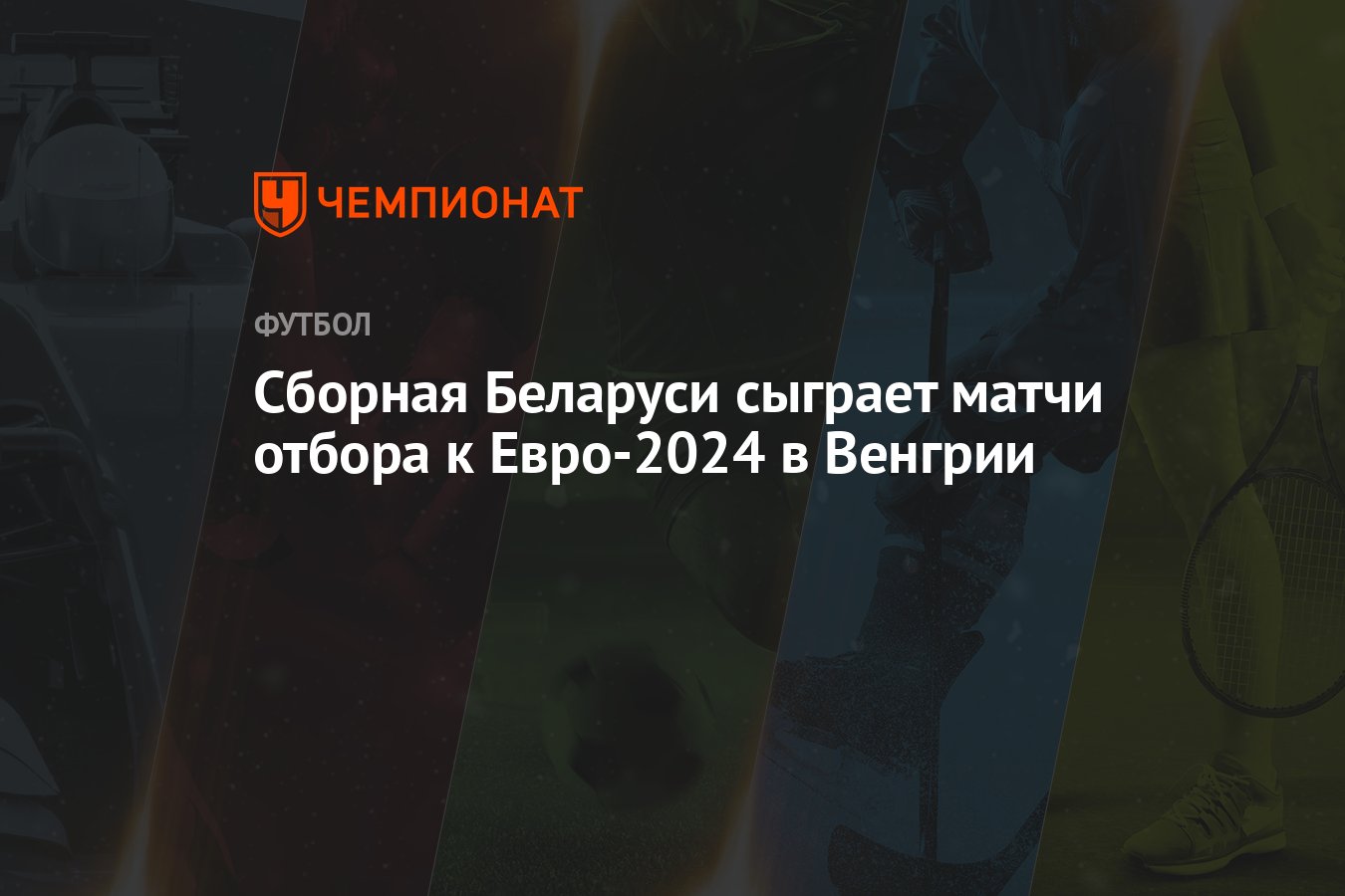 Сборная Беларуси сыграет матчи отбора к Евро-2024 в Венгрии - Чемпионат