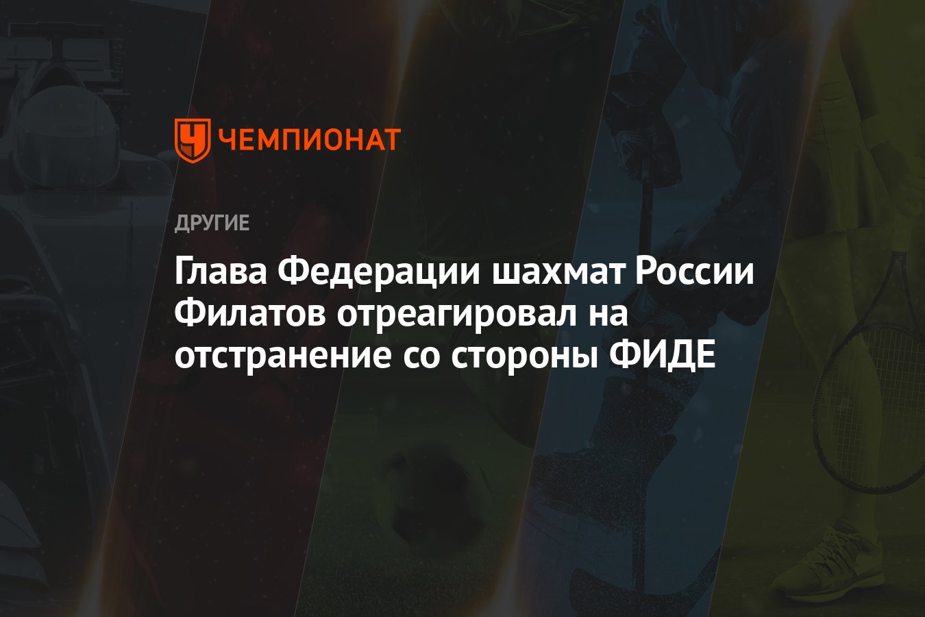 Глава Федерации шахмат России Филатов отреагировал на отстранение со  стороны ФИДЕ