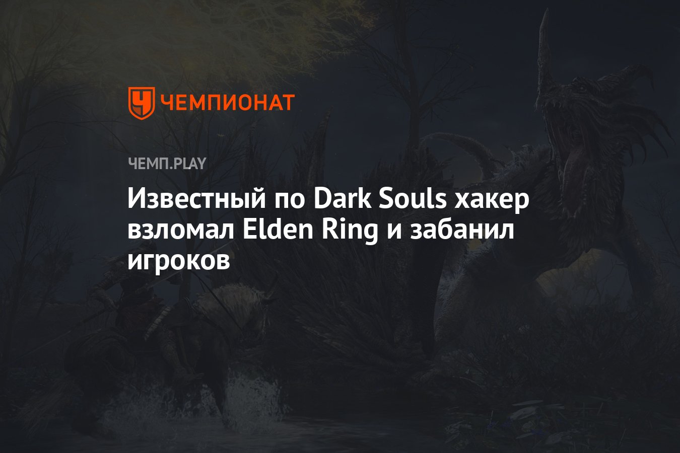 Известный по Dark Souls хакер взломал Elden Ring и забанил игроков -  Чемпионат