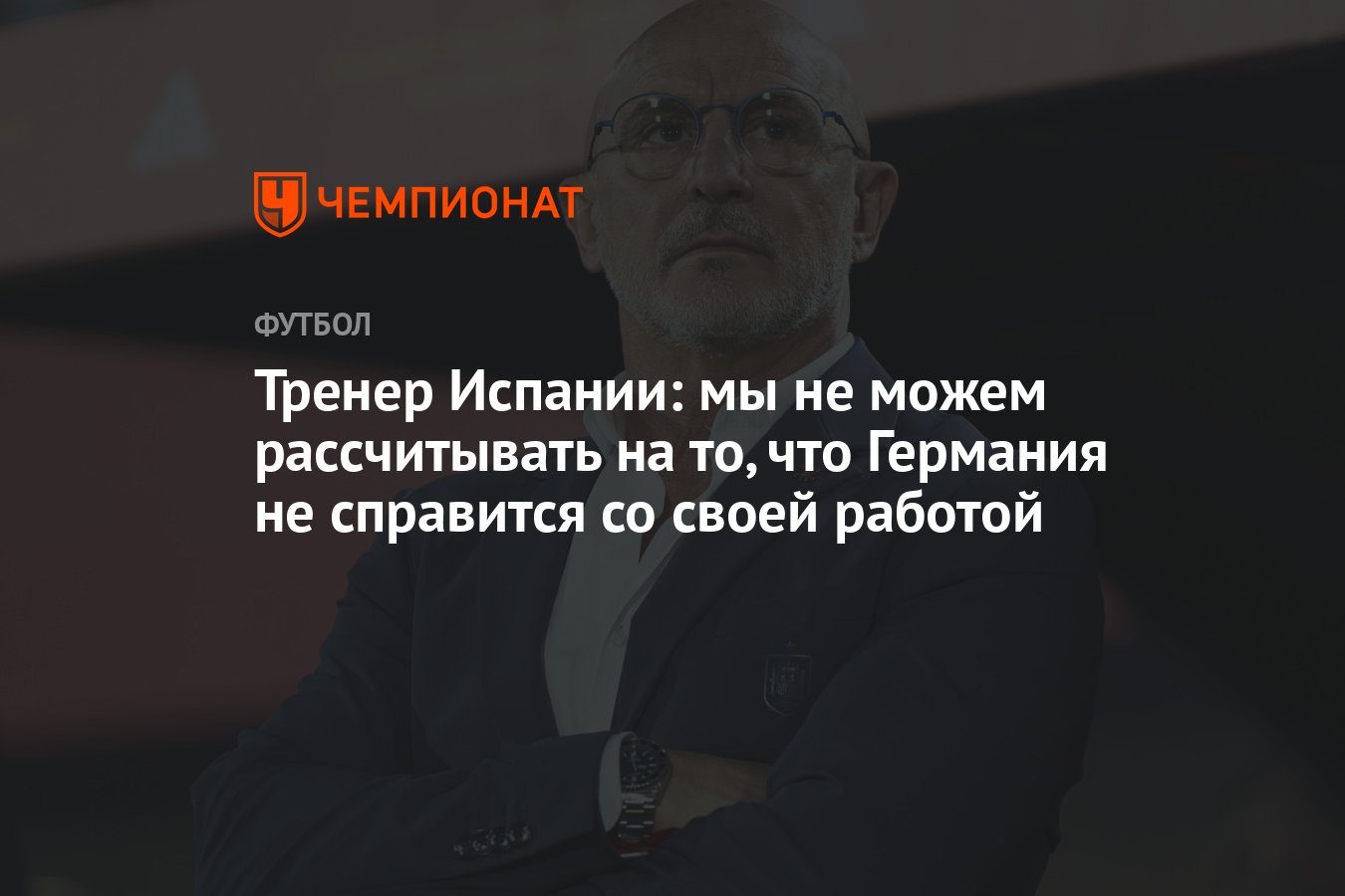 Тренер Испании: мы не можем рассчитывать на то, что Германия не справится  со своей работой - Чемпионат