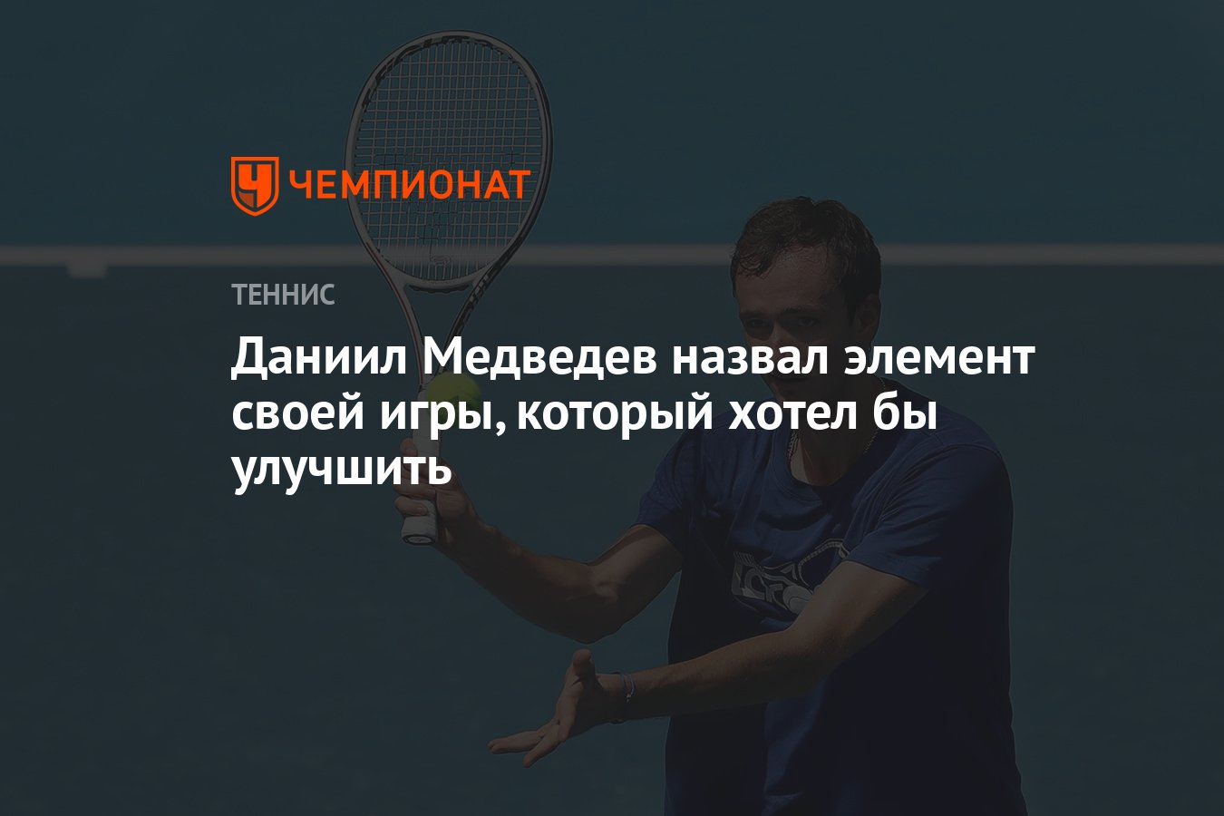 Даниил Медведев назвал элемент своей игры, который хотел бы улучшить -  Чемпионат