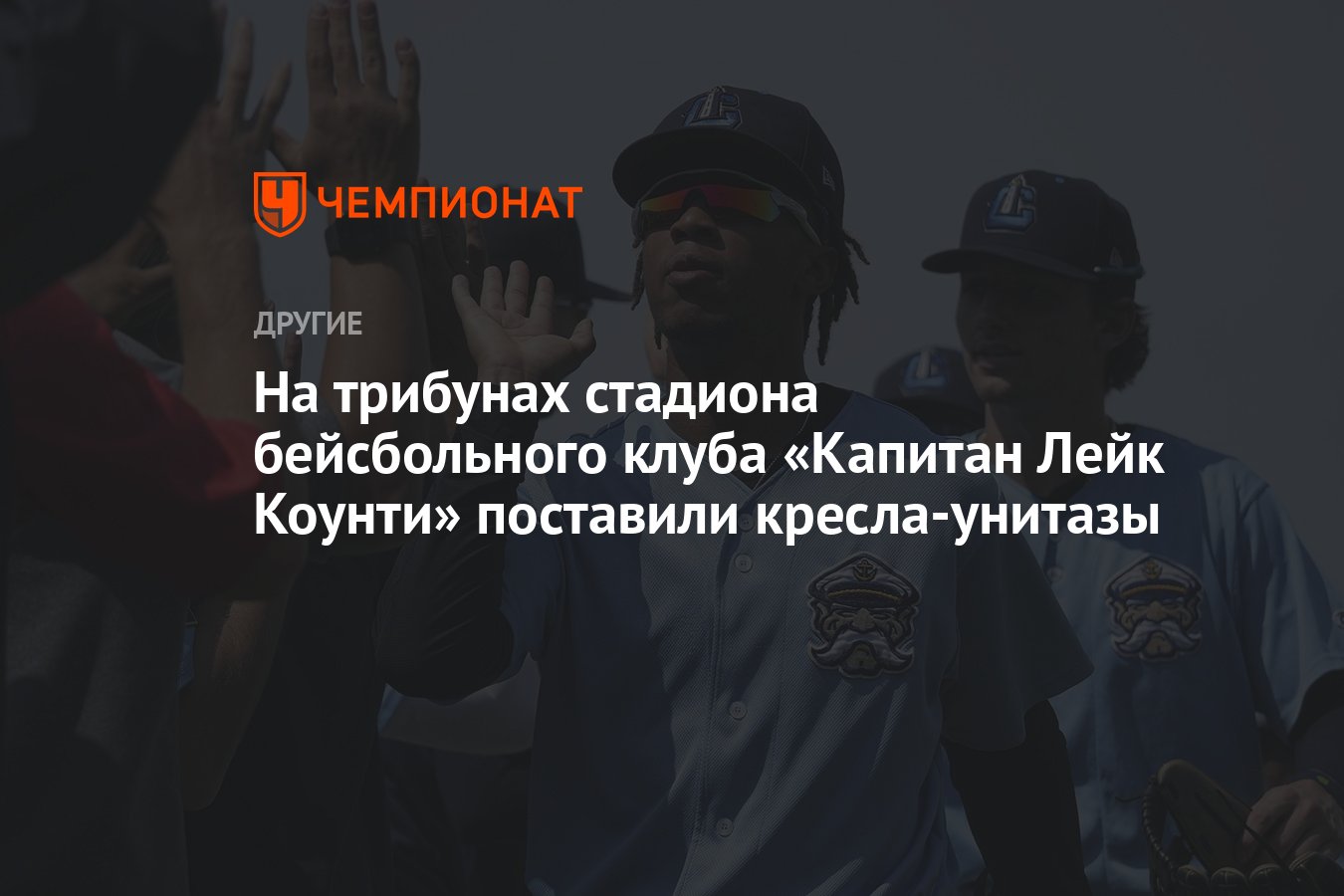 На трибунах стадиона бейсбольного клуба «Капитан Лейк Коунти» поставили  кресла-унитазы - Чемпионат