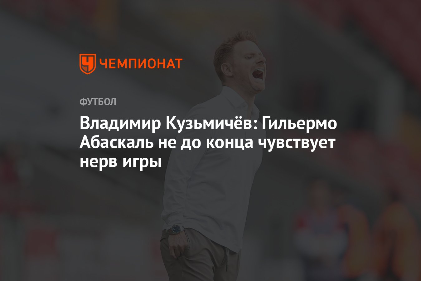 Владимир Кузьмичёв: Гильермо Абаскаль не до конца чувствует нерв игры -  Чемпионат