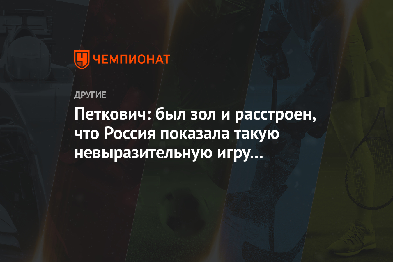 Петкович: был зол и расстроен, что Россия показала такую невыразительную  игру со Швецией - Чемпионат