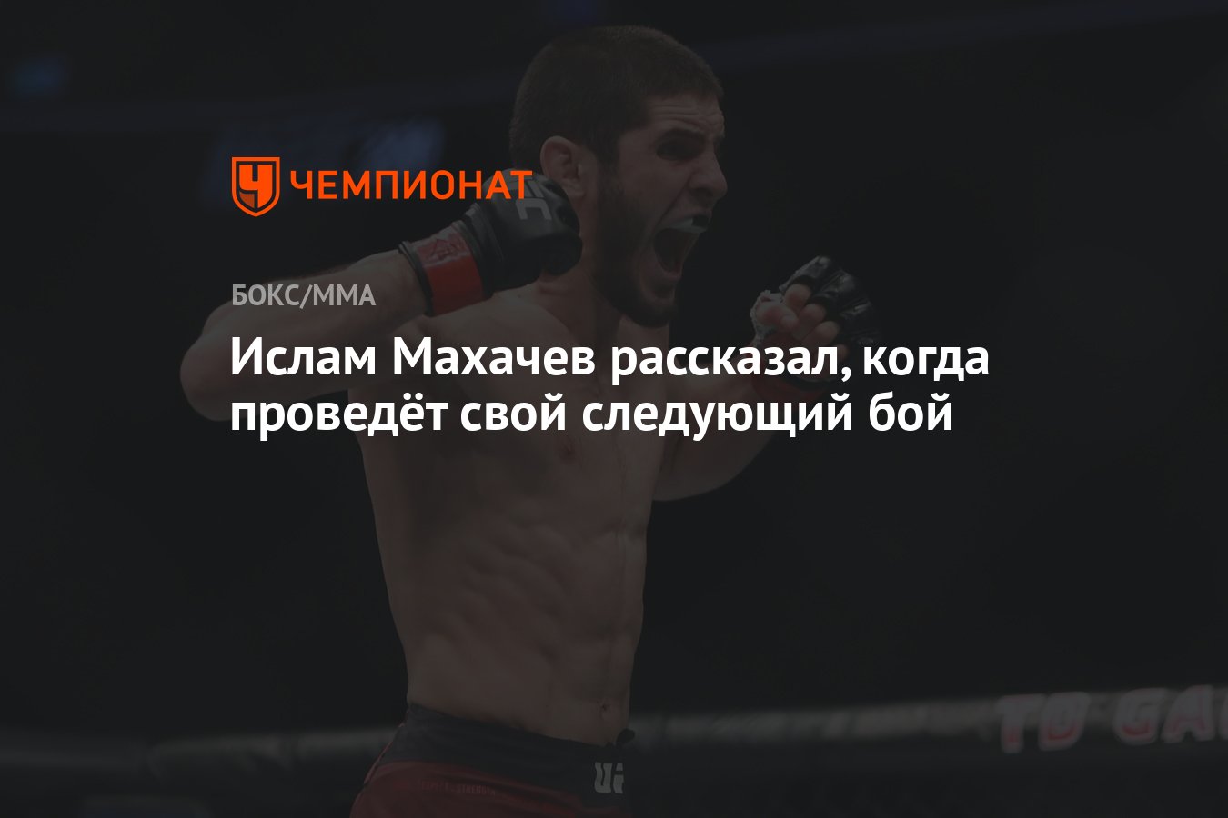 Ислам Махачев рассказал, когда проведёт свой следующий бой - Чемпионат