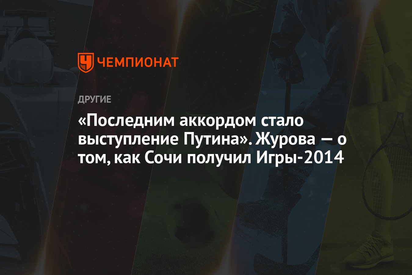 Последним аккордом стало выступление Путина». Журова — о том, как Сочи  получил Игры-2014 - Чемпионат