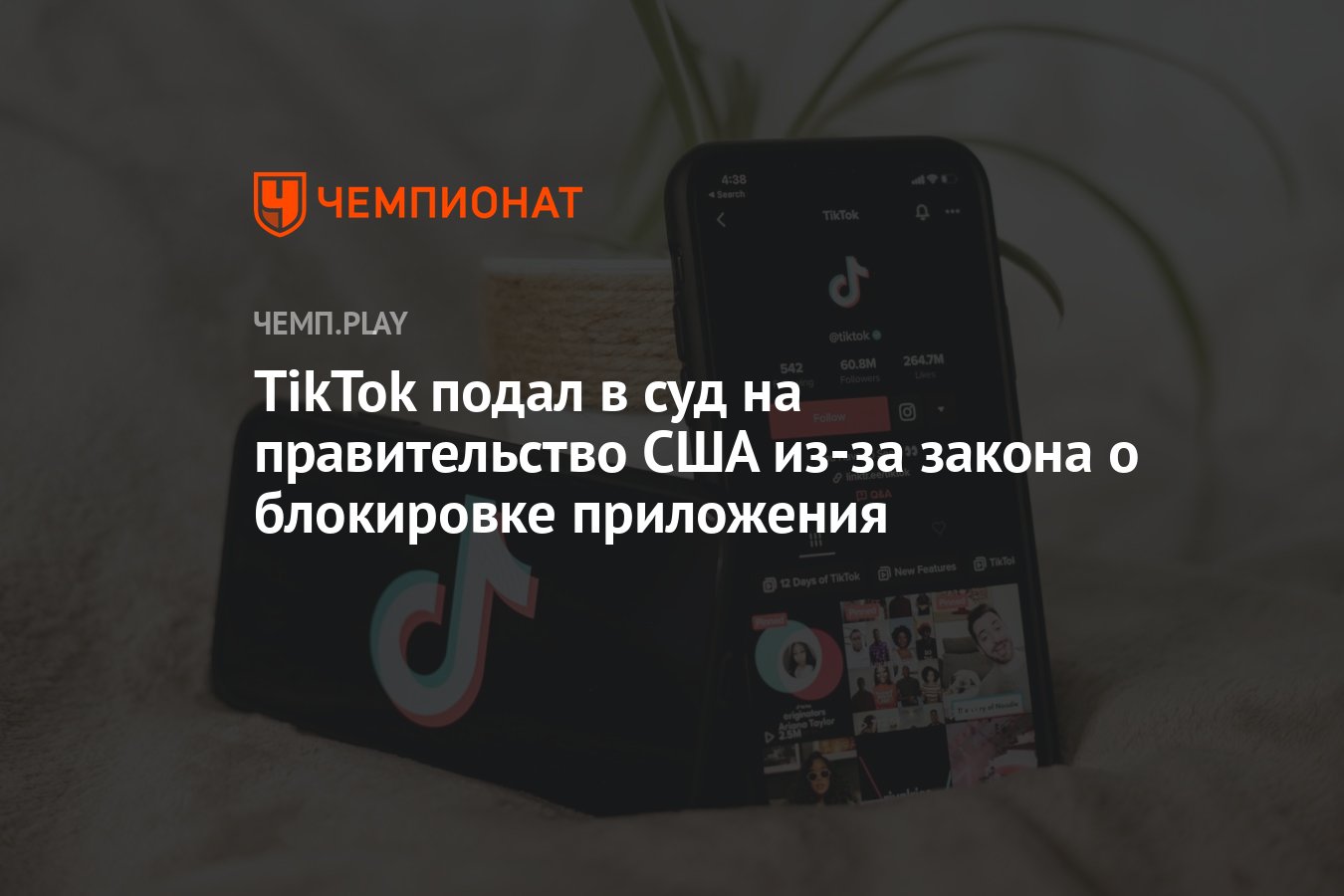 TikTok подал в суд на правительство США из-за закона о блокировке  приложения - Чемпионат