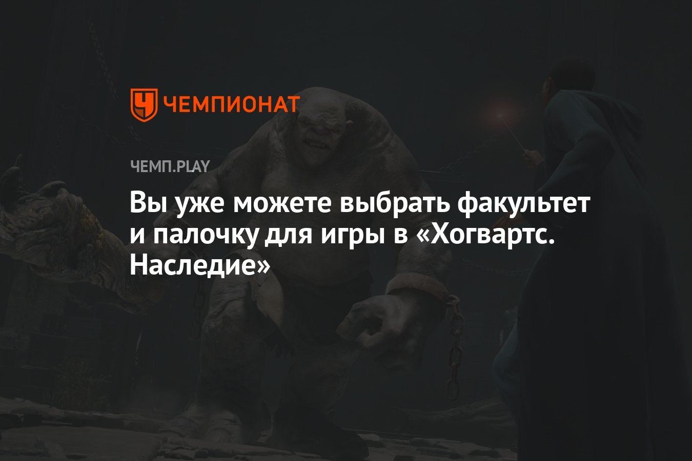 Вы уже можете выбрать факультет и палочку для игры в «Хогвартс. Наследие» -  Чемпионат