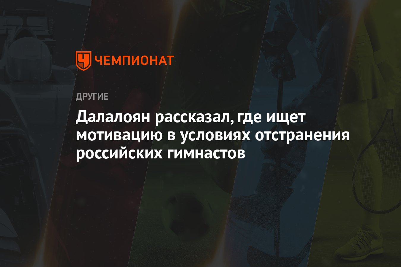 Далалоян рассказал, где ищет мотивацию в условиях отстранения российских  гимнастов