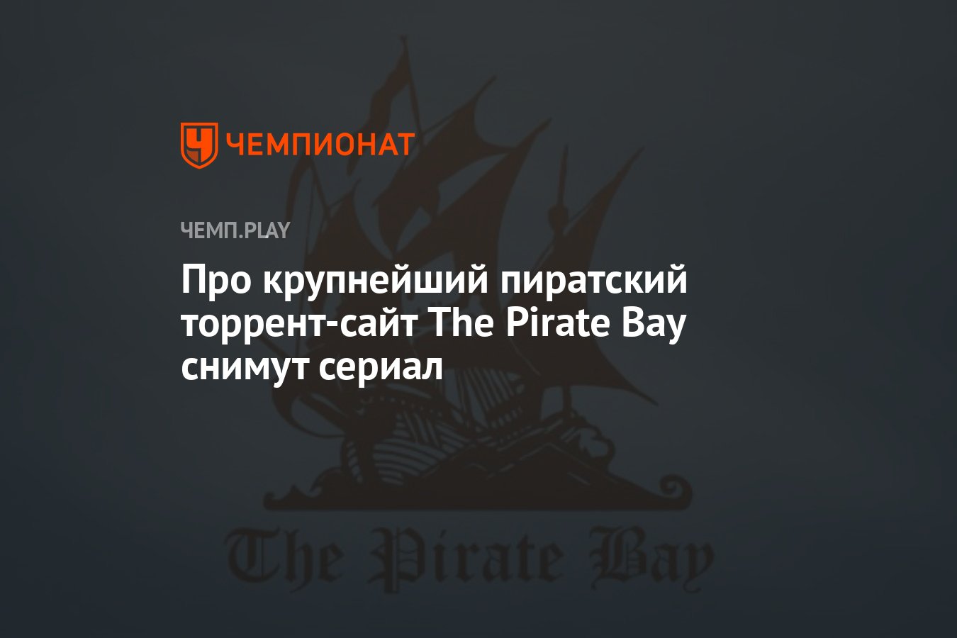 Про крупнейший пиратский торрент-сайт The Pirate Bay снимут сериал -  Чемпионат