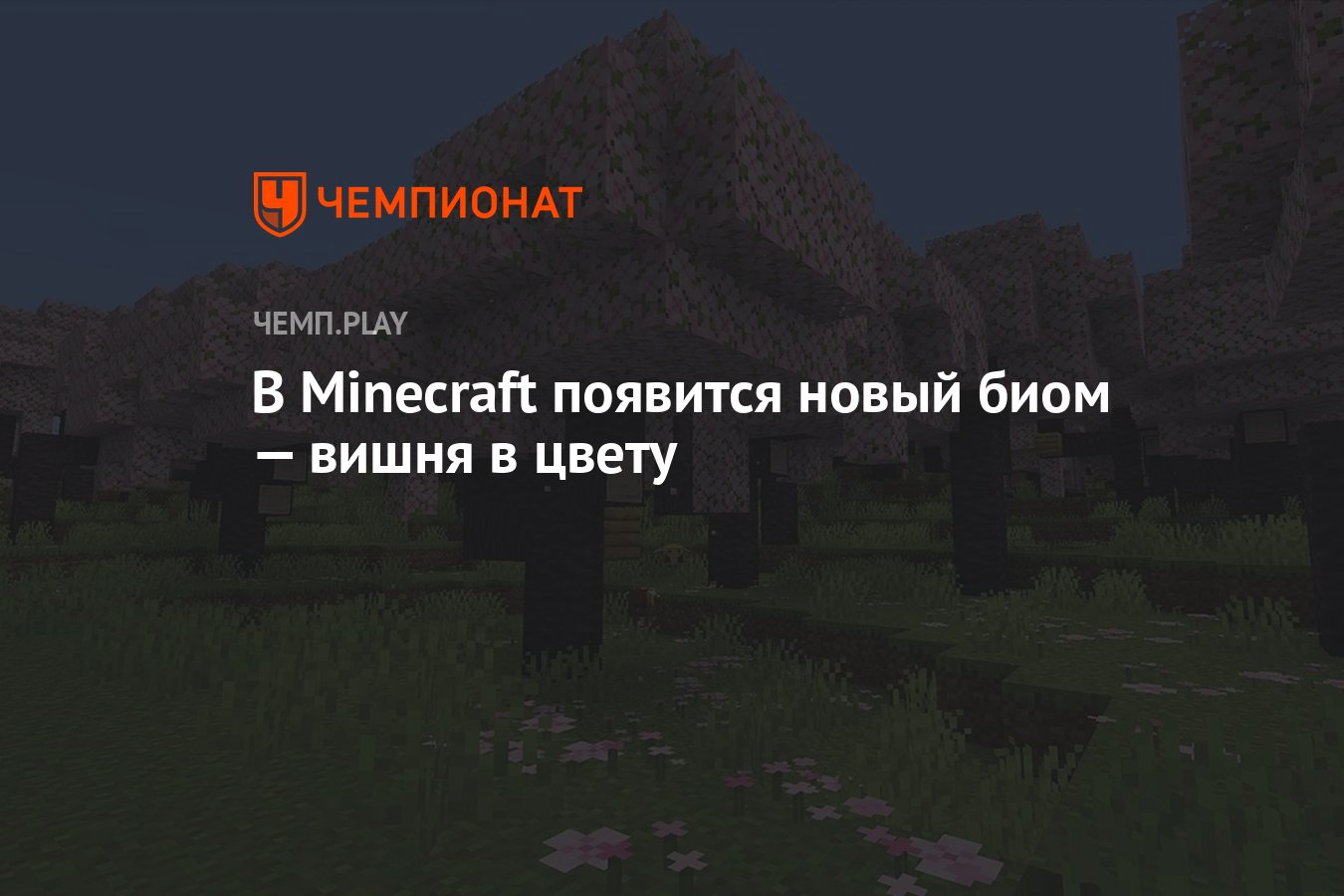 В Minecraft появится новый биом — вишня в цвету - Чемпионат