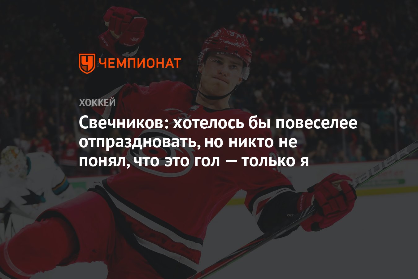 Свечников: хотелось бы повеселее отпраздновать, но никто не понял, что это  гол — только я - Чемпионат