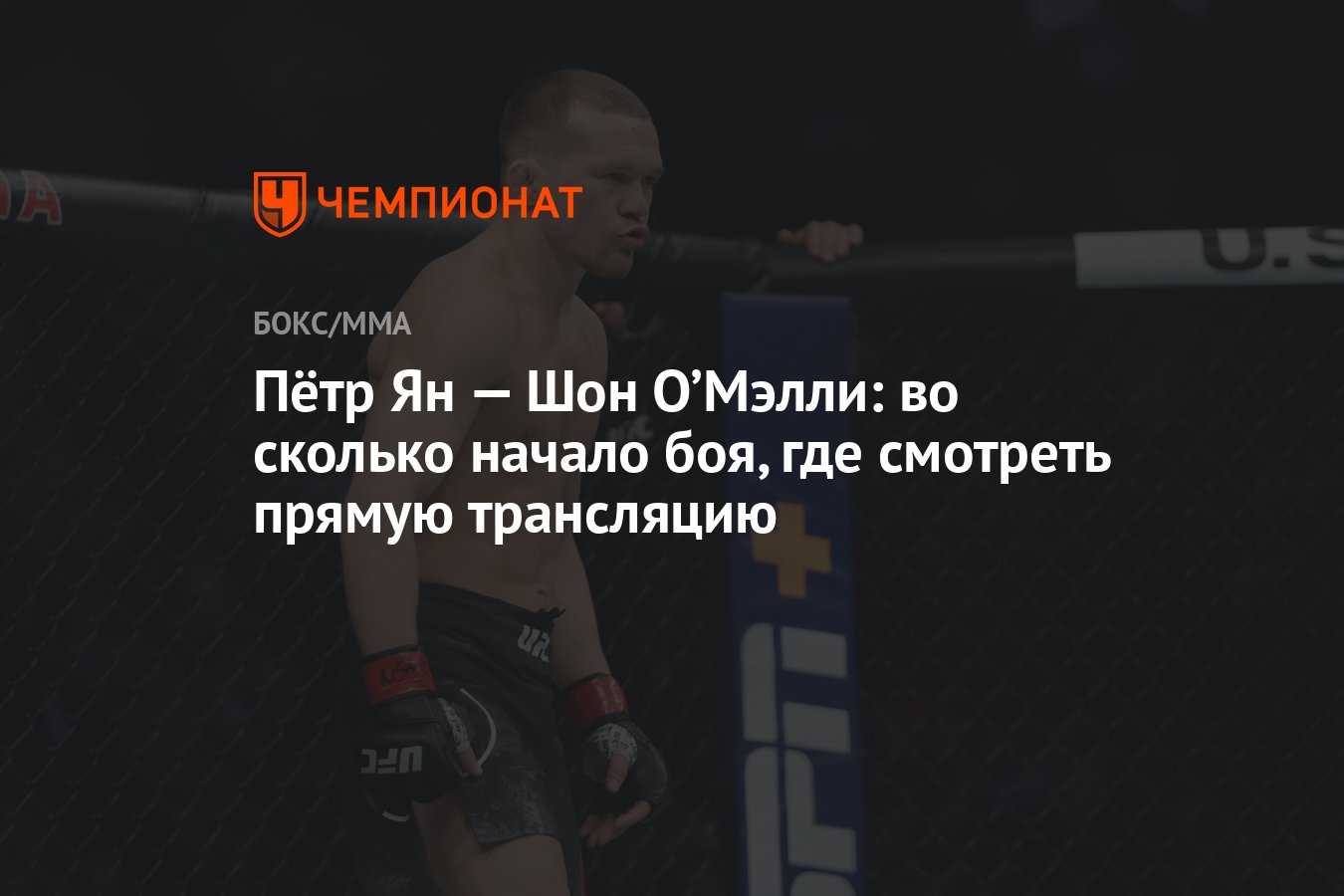 Во сколько начало боя. Петр Ян количество боев. Петр Ян Шон о Мэлли трансляция. Петр Ян откуда Родом.