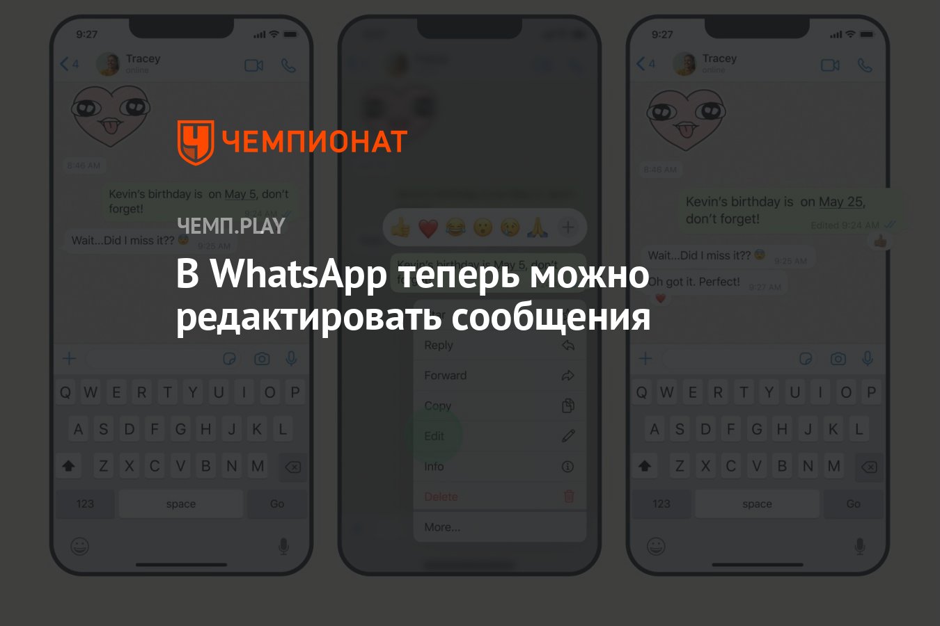 Редактировать отправленное сообщение в ватсапе. Редактировать отправленное сообщение в ватсапе