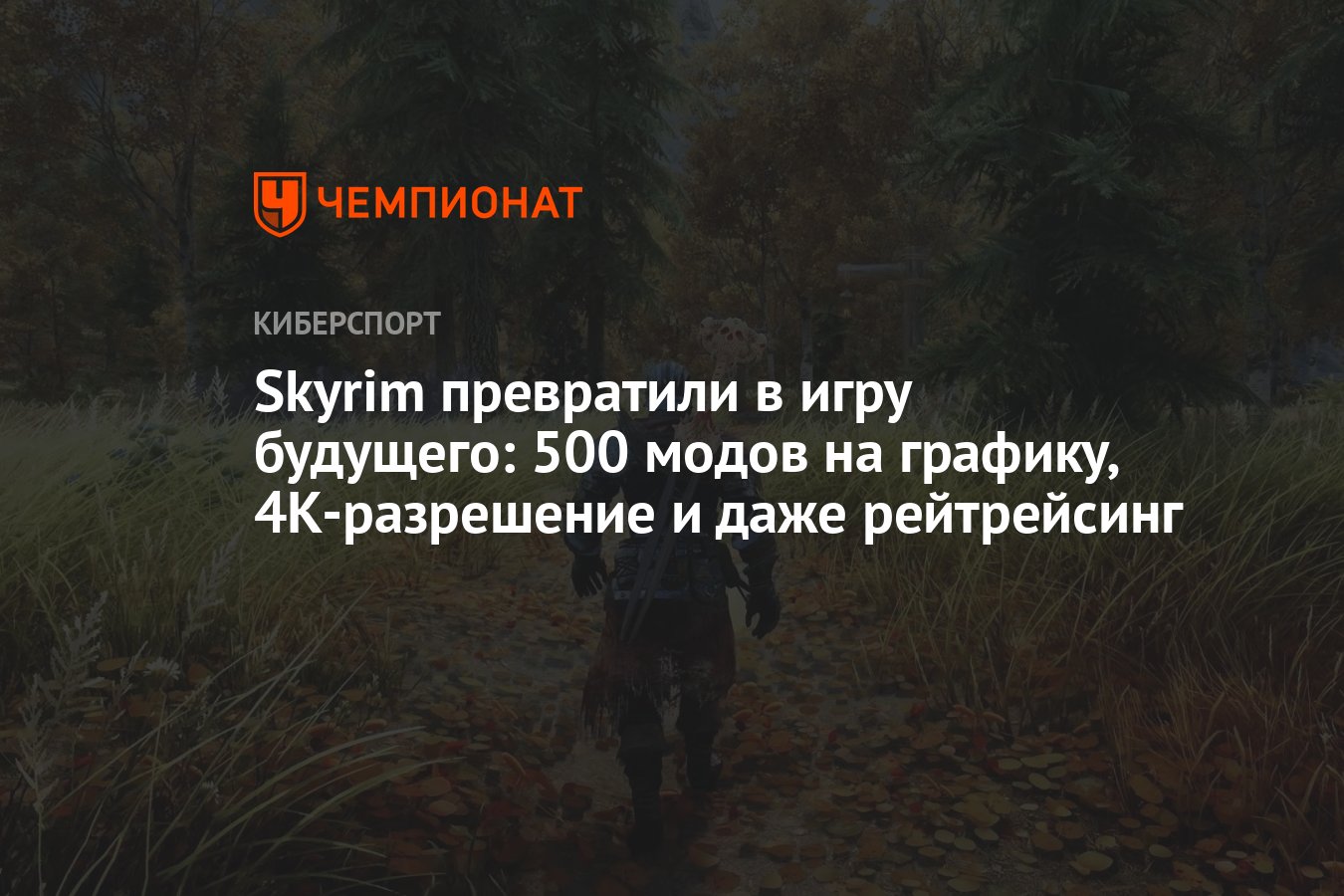 Skyrim превратили в игру будущего: 500 модов на графику, 4К-разрешение и  даже рейтрейсинг - Чемпионат