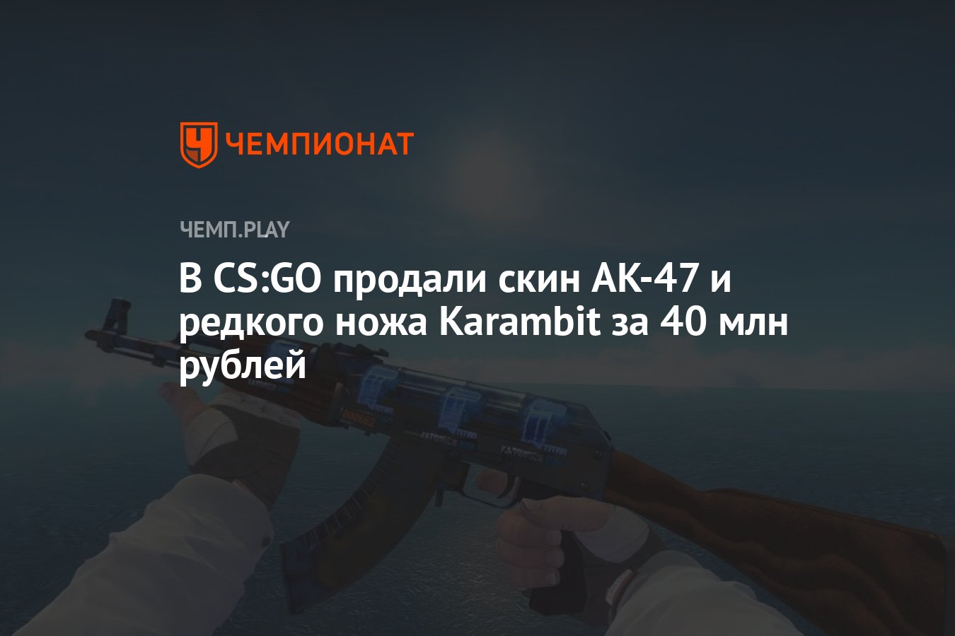 В CS:GO продали скин AK-47 и редкого ножа Karambit за 40 млн рублей -  Чемпионат