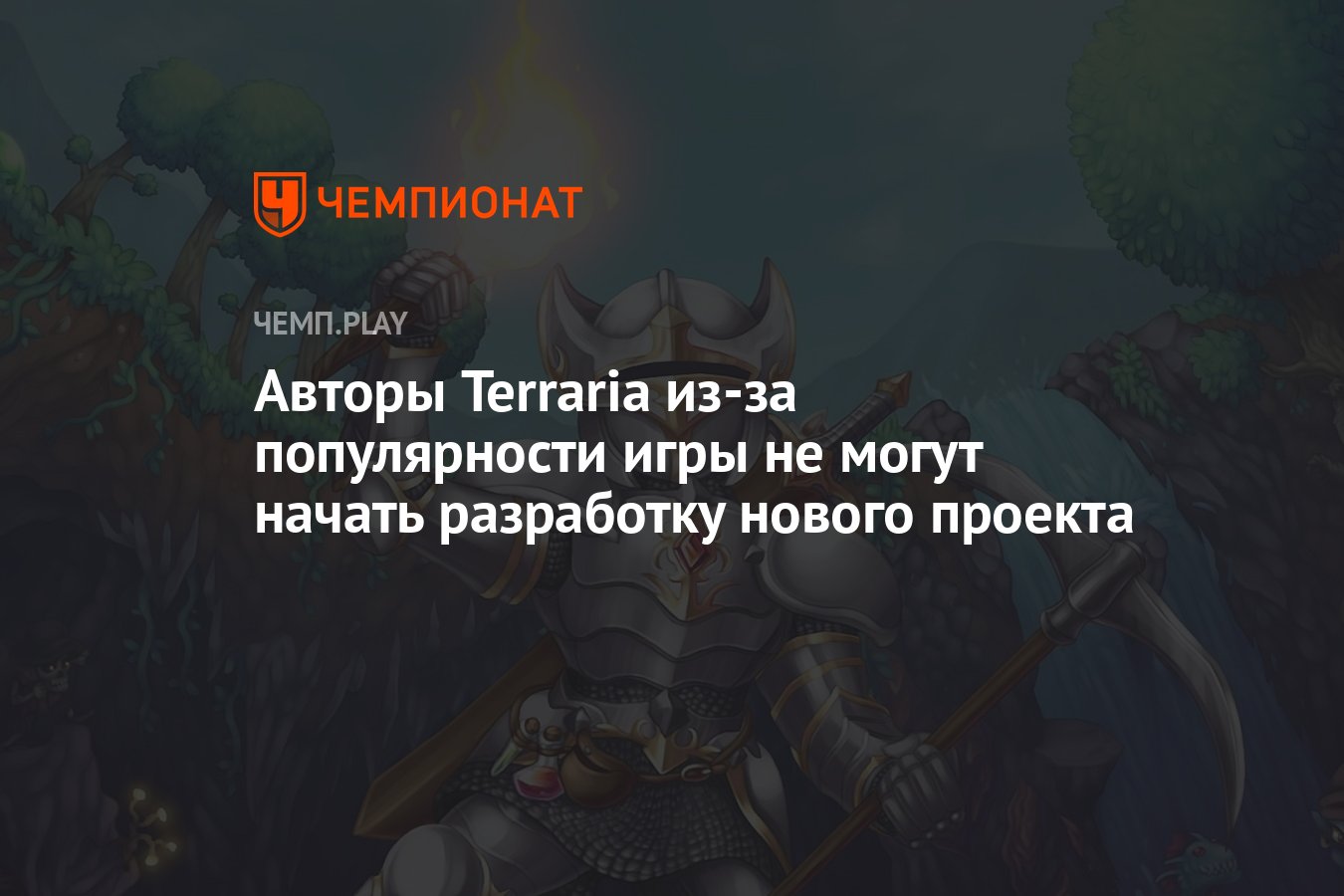 Авторы Terraria из-за популярности игры не могут начать разработку нового  проекта - Чемпионат