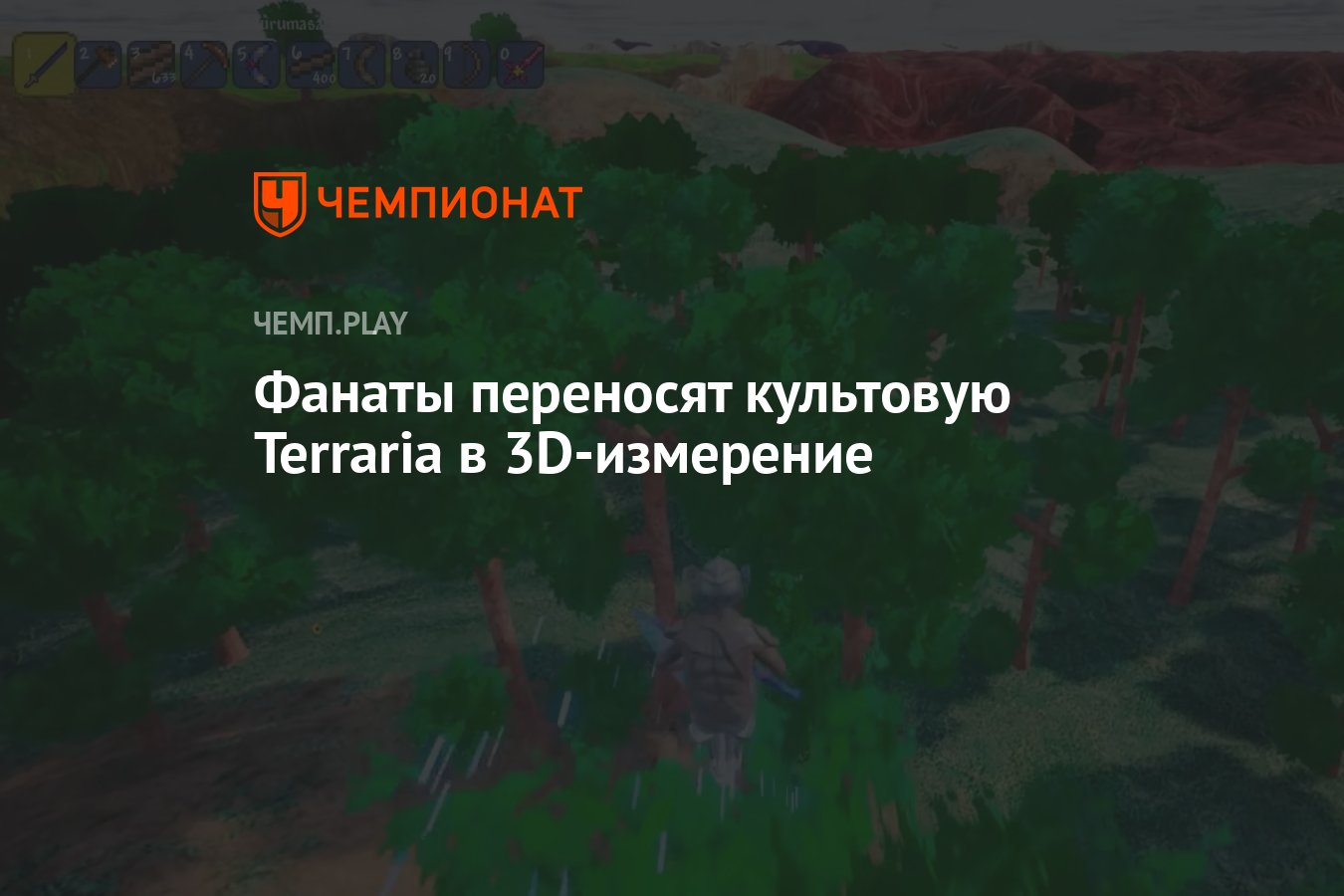 Фанаты переносят культовую Terraria в 3D-измерение - Чемпионат