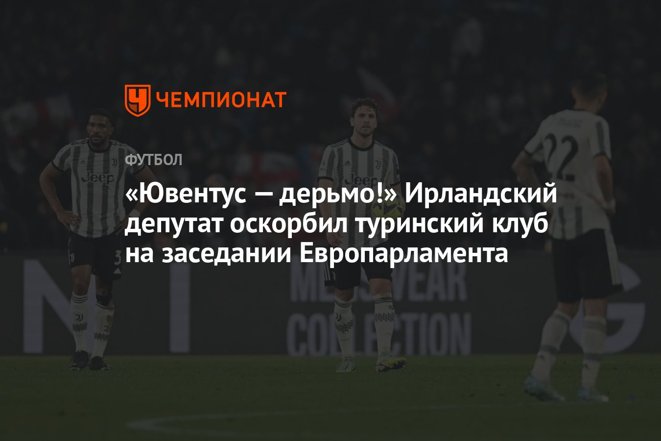 Ювентус — дерьмо!» Ирландский депутат оскорбил туринский клуб на заседании  Европарламента - Чемпионат