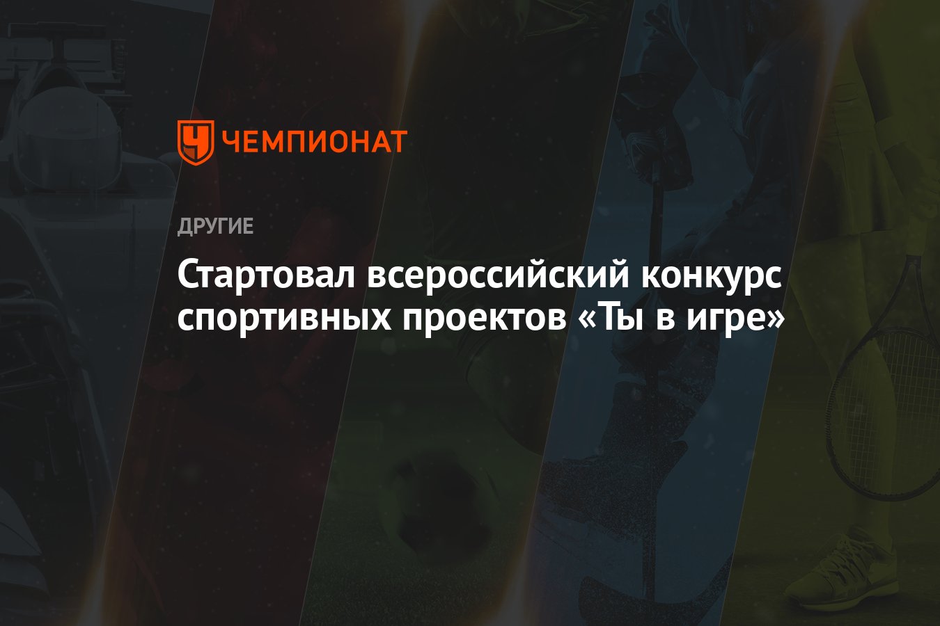 Стартовал всероссийский конкурс спортивных проектов «Ты в игре» - Чемпионат