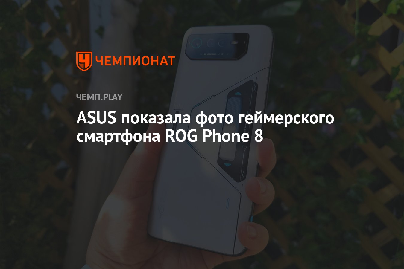 ASUS показала фото геймерского смартфона ROG Phone 8 - Чемпионат