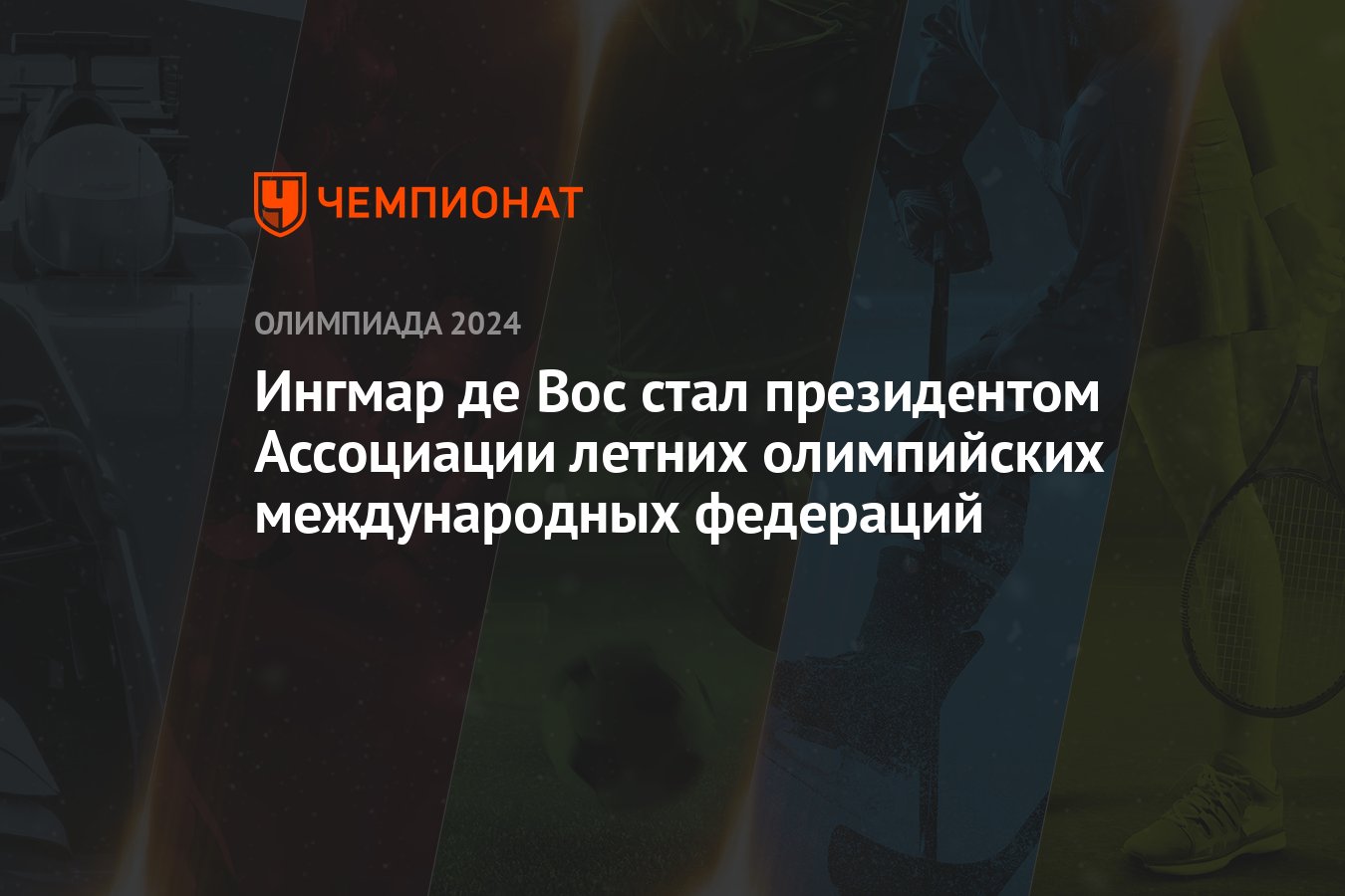 Ингмар де Вос стал президентом Ассоциации летних олимпийских международных  федераций - Чемпионат