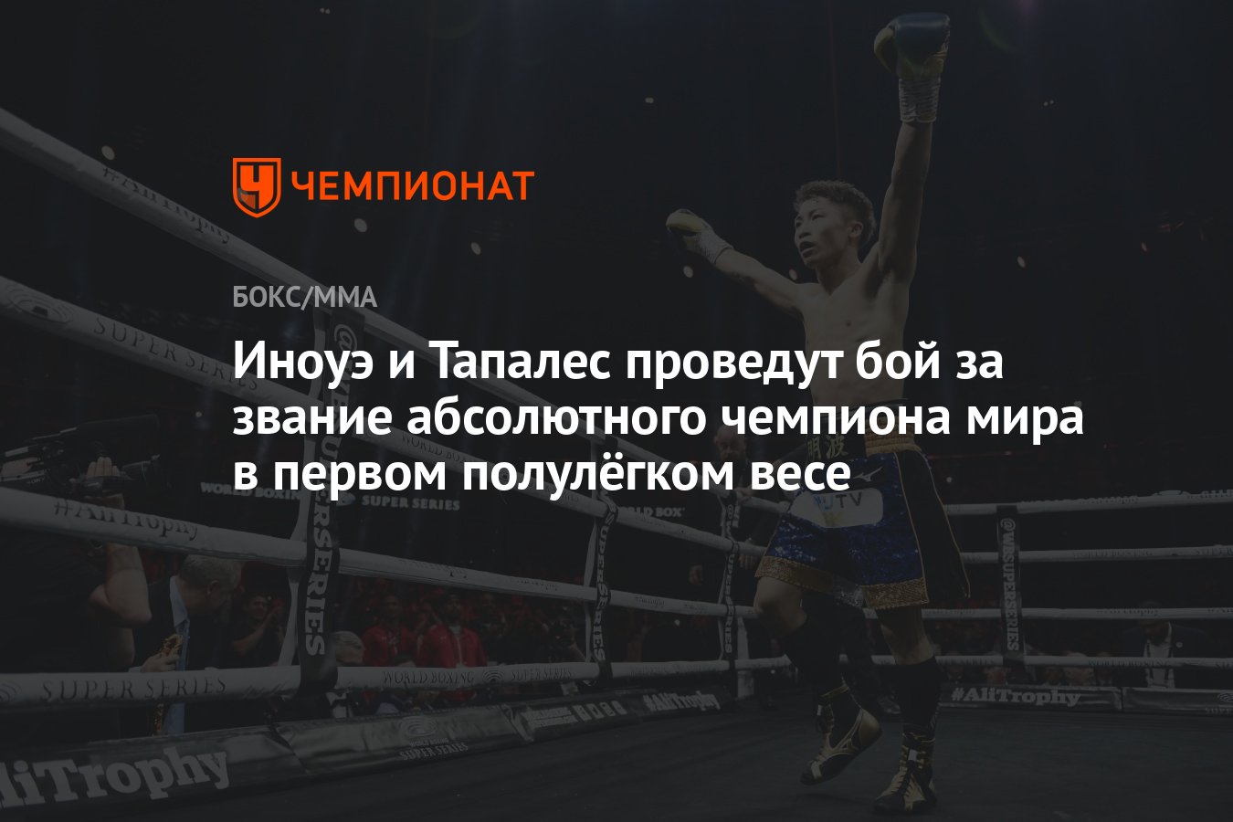 Иноуэ и Тапалес проведут бой за звание абсолютного чемпиона мира в первом  полулёгком весе - Чемпионат