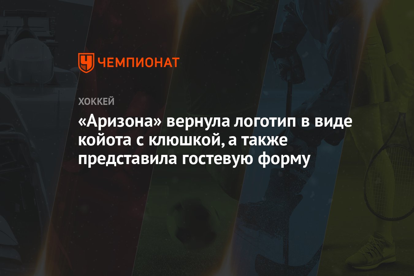 Аризона» вернула логотип в виде койота с клюшкой, а также представила  гостевую форму - Чемпионат