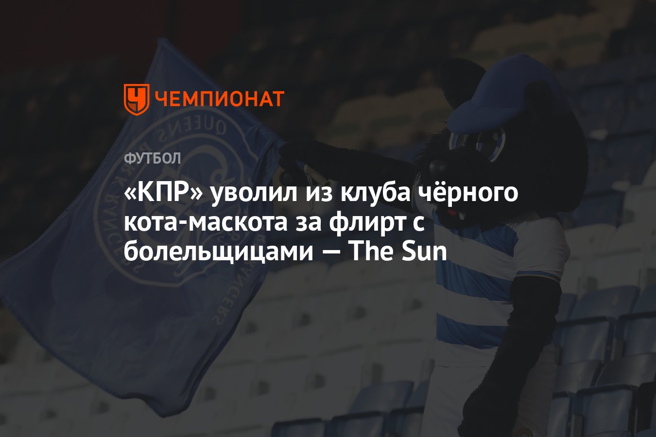 КПР» уволил из клуба чёрного кота-маскота за флирт с болельщицами — The Sun  - Чемпионат