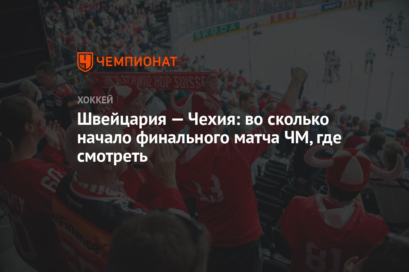 Швейцария — Чехия: во сколько начало финального матча ЧМ, где смотреть -  Чемпионат