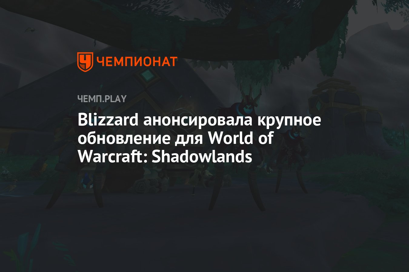 Blizzard анонсировала крупное обновление для World of Warcraft: Shadowlands  - Чемпионат