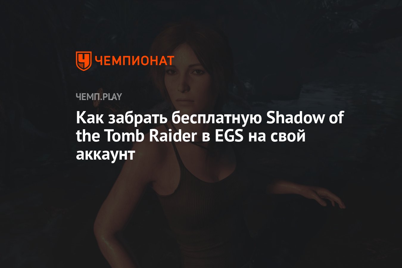 Гайд: как бесплатно получить Shadow of the Tomb Raider для ПК в России -  Чемпионат