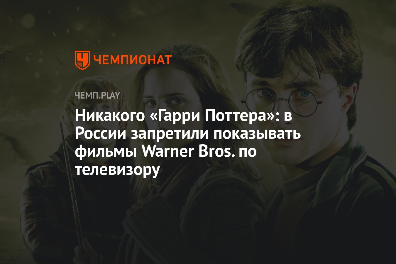 Никакого «Гарри Поттера»: в России запретили показывать фильмы Warner Bros.  по телевизору - Чемпионат