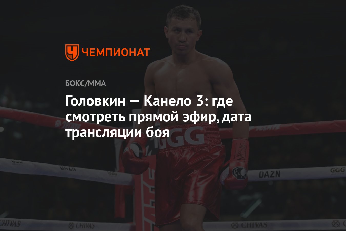 Головкин — Канело 3: где смотреть прямой эфир, дата трансляции боя -  Чемпионат