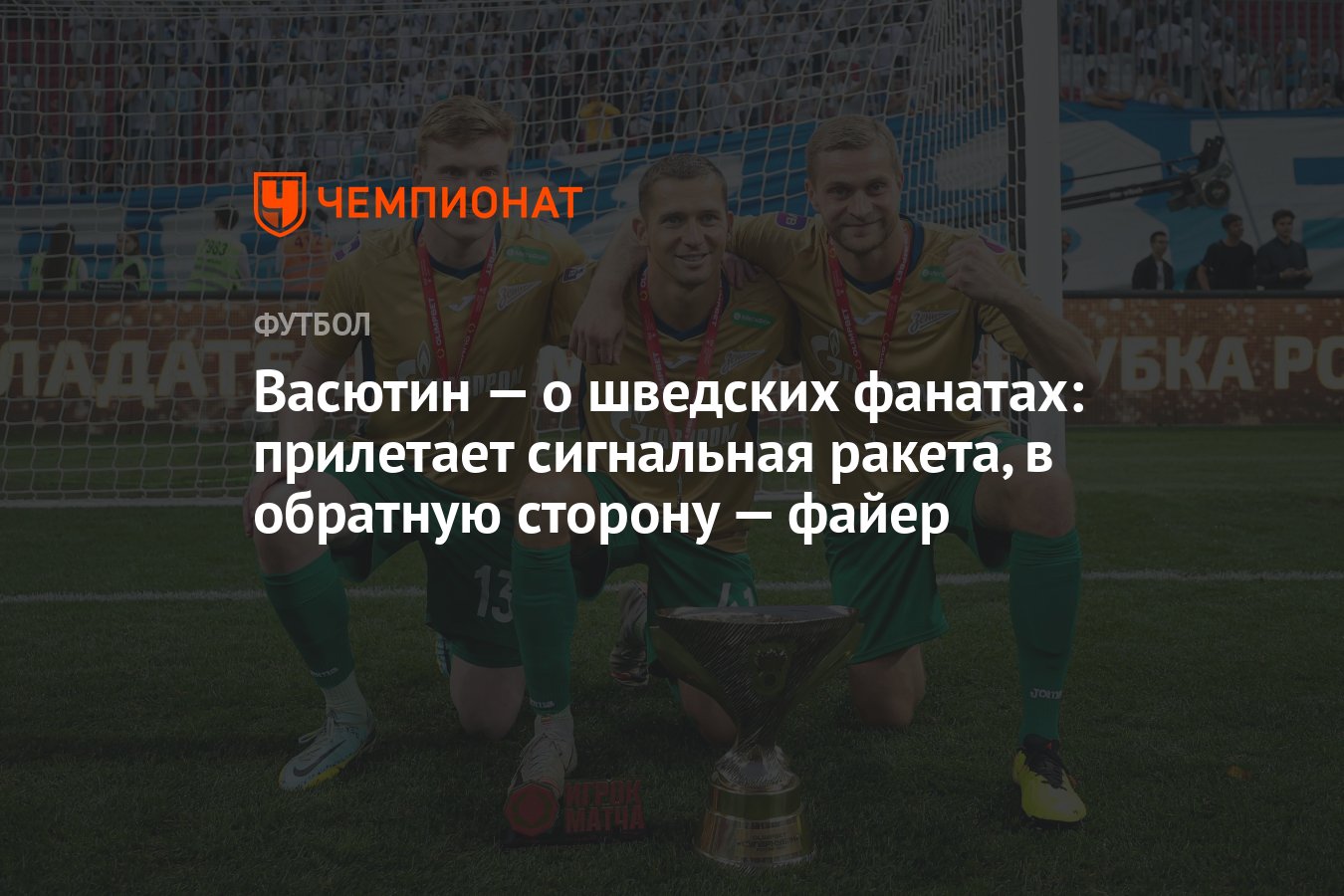 Васютин — о шведских фанатах: прилетает сигнальная ракета, в обратную  сторону — файер - Чемпионат