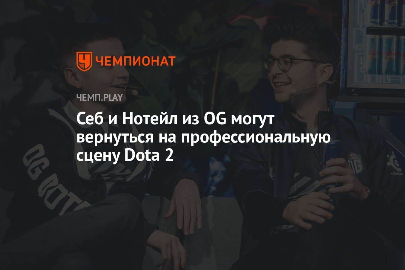 Себ и Нотейл из OG могут вернуться на профессиональную сцену Dota 2 -  Чемпионат