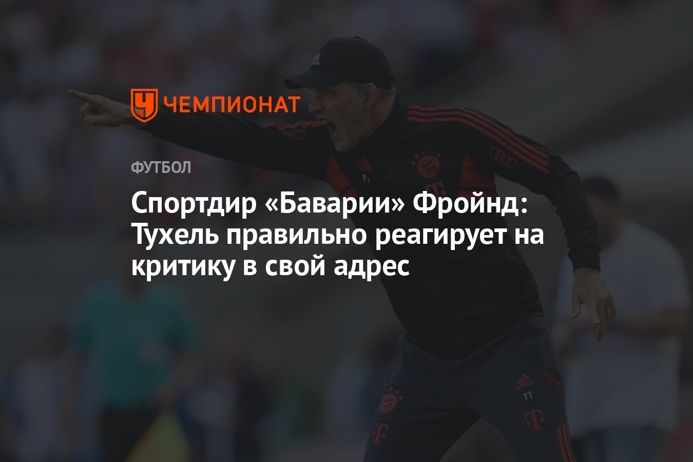 Спортдир «Баварии» Фройнд: Тухель правильно реагирует на критику в свой  адрес - Чемпионат