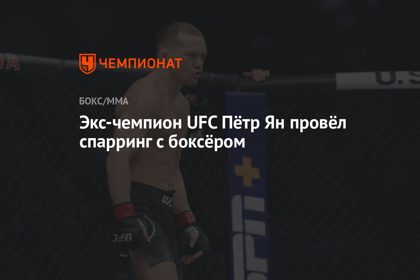 Экс-чемпион UFC Пётр Ян провёл спарринг с боксёром - Чемпионат