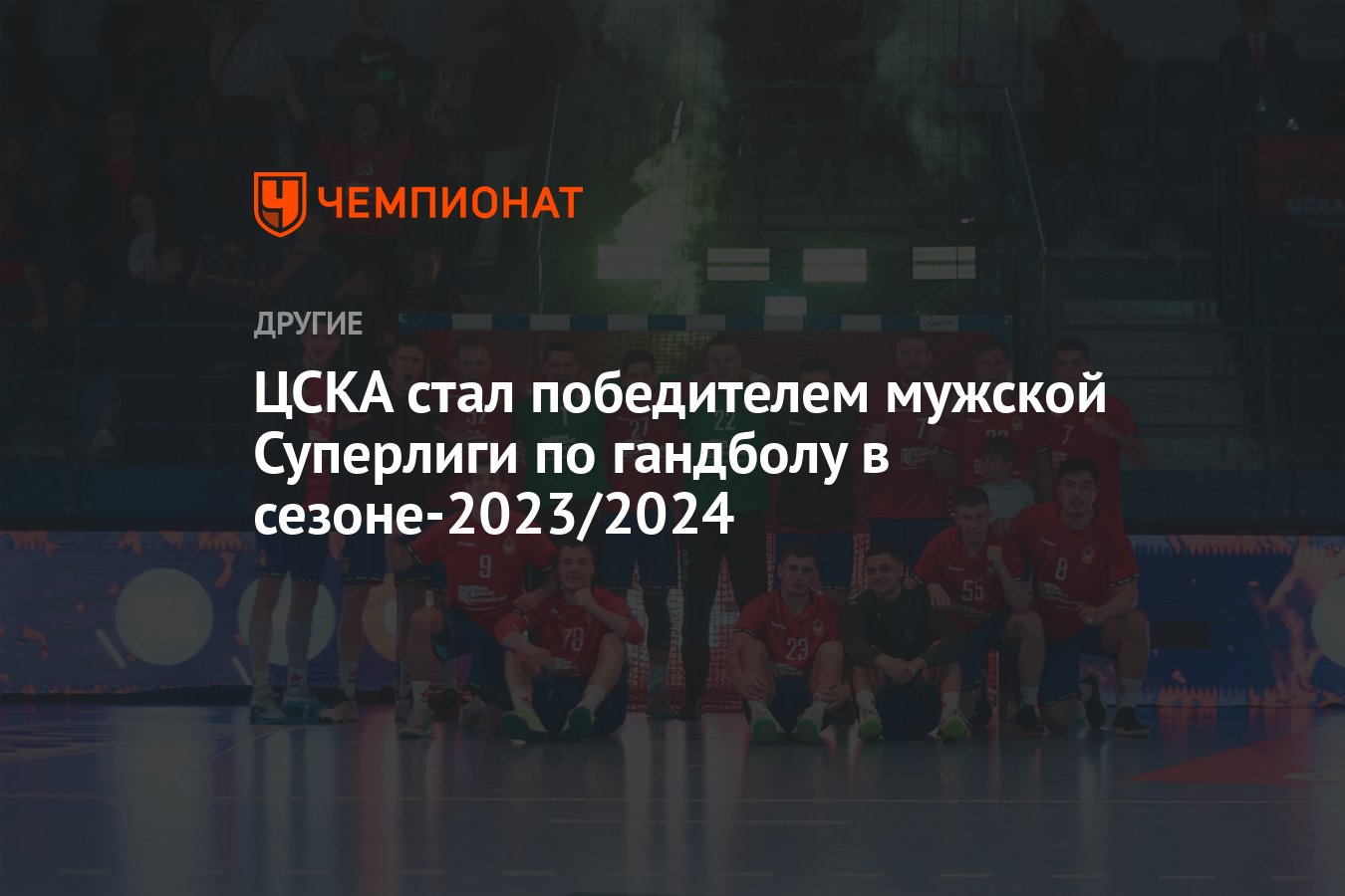 ЦСКА стал победителем мужской Суперлиги по гандболу в сезоне-2023/2024 -  Чемпионат