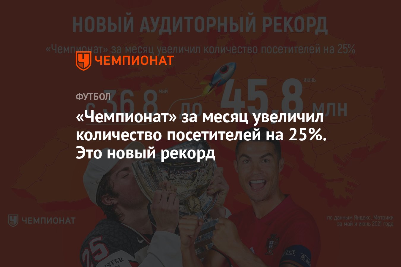 Чемпионат» за месяц увеличил количество посетителей на 25%. Это новый  рекорд - Чемпионат