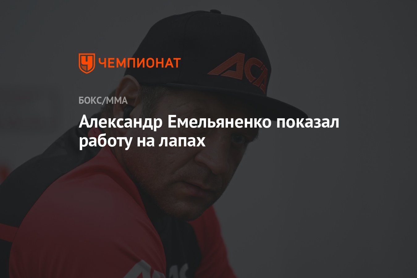 Александр Емельяненко показал работу на лапах - Чемпионат