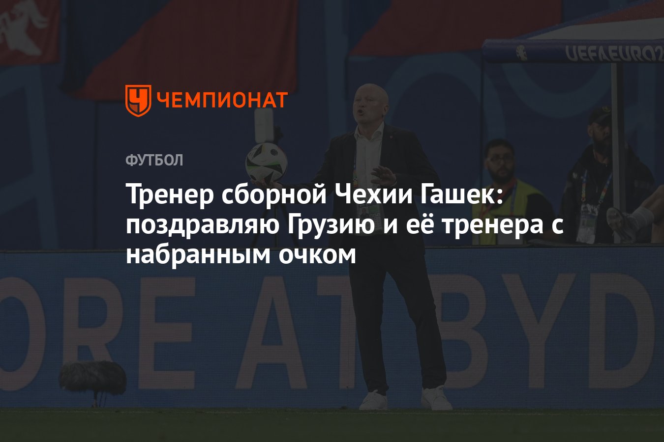 Тренер сборной Чехии Гашек: поздравляю Грузию и её тренера с набранным  очком - Чемпионат