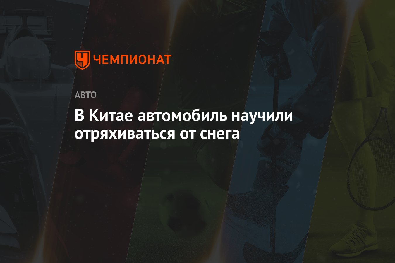 В Китае автомобиль научили отряхиваться от снега - Чемпионат