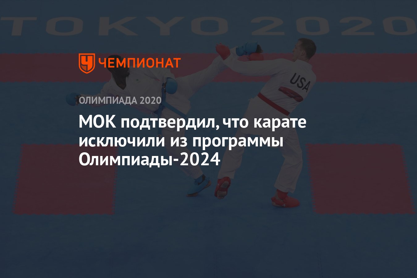 МОК подтвердил, что карате исключили из программы Олимпиады-2024 - Чемпионат