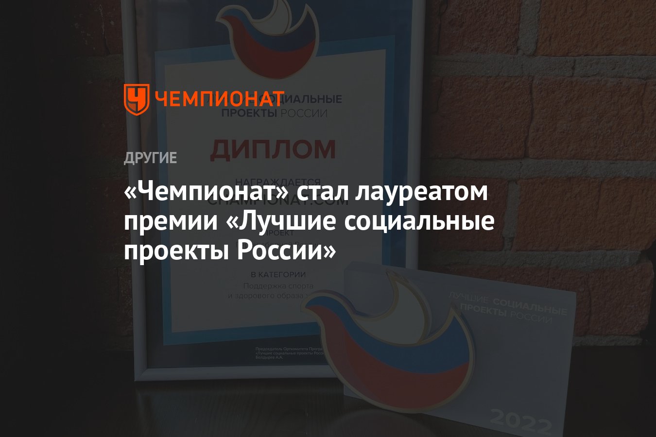 Премия лучшие социальные проекты