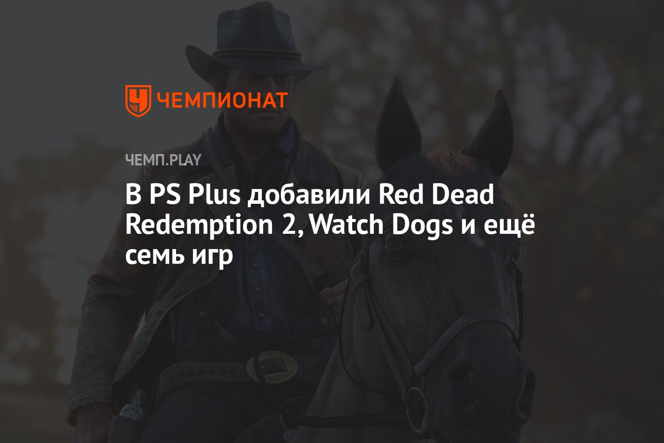 В PS Plus добавили Red Dead Redemption 2, Watch Dogs и ещё семь игр -  Чемпионат