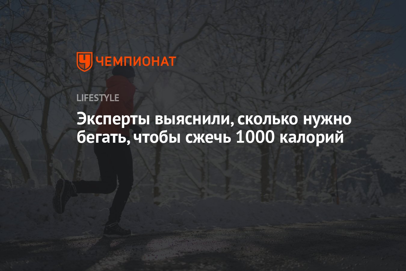 Эксперты выяснили, сколько нужно бегать для сжигания 1000 калорий -  Чемпионат