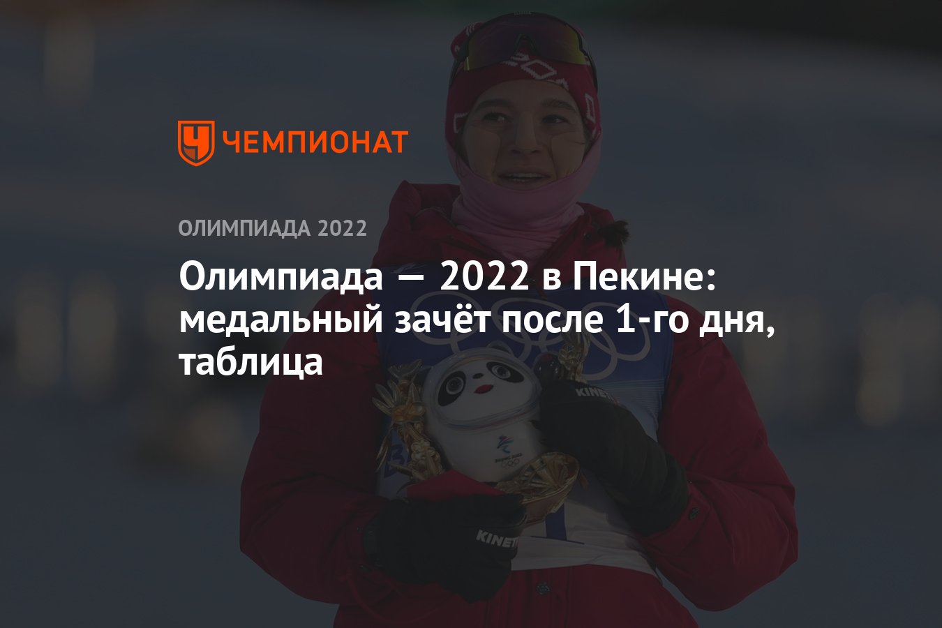 Зимние Олимпийские игры — 2022 в Пекине: медальный зачёт после 1-го дня, 5  февраля, таблица, ОИ-2022 - Чемпионат